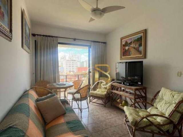 Apartamento com 1 dormitório para alugar, 49 m² por R$ 3.000,00/mês - Jardim Las Palmas - Guarujá/SP