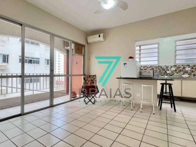 Apartamento com 1 dormitório à venda, 52 m² por R$ 370.000,00 - Pitangueiras - Guarujá/SP