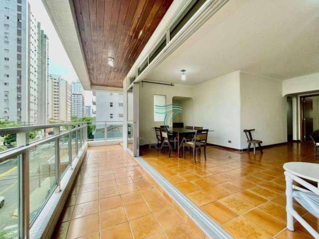 Apartamento com 3 dormitórios para alugar, 140 m² por R$ 5.000/mês - Pitangueiras - Guarujá/SP