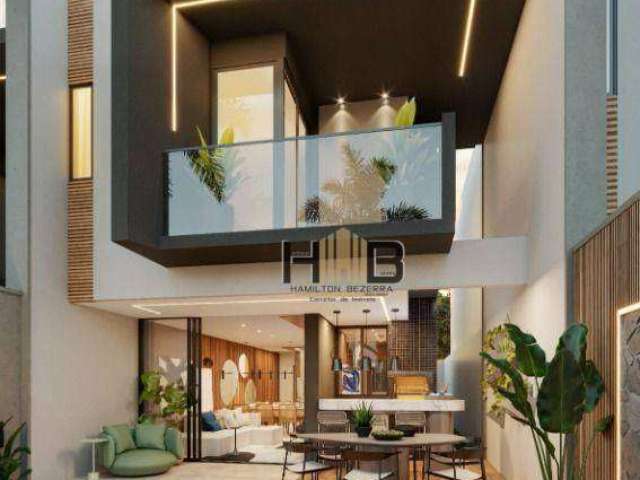 Casa Duplex em Condomínio com 4 dormitórios Suítes à venda, 144 m² por R$ 699.000 - Timbu - Eusébio/CE