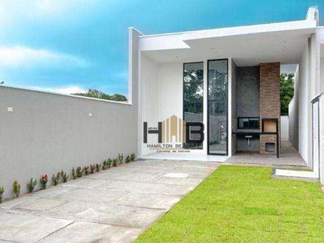 Casa com 3 dormitórios Suítes à venda, 125 m² por R$ 460.000 - Encantada - Eusébio/CE