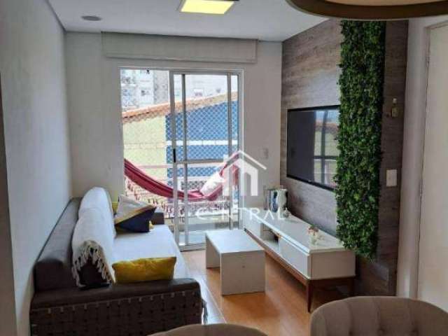 Apartamento com 2 dormitórios à venda, 53 m² por R$ 277.000,00 - Jardim Santa Mena - Guarulhos/SP
