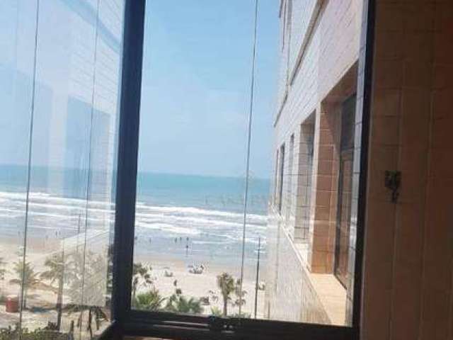Apartamento com sacada vista do mar e 02 quartos à venda em Praia Grande!