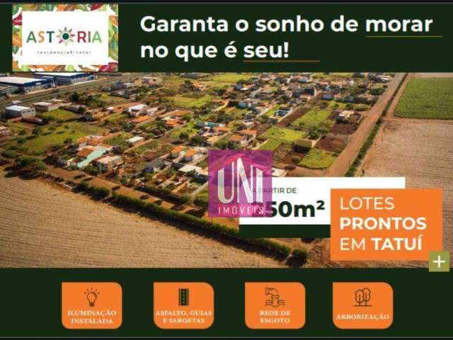 Terreno à venda, 250 m² por R$ 141.549 - Residencial Astória - Tatuí/SP
