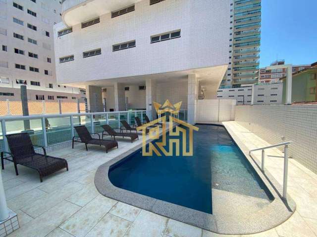Apartamento com 2 dormitórios para alugar, 95 m² por R$ 3.500,01/mês - Tupi - Praia Grande/SP