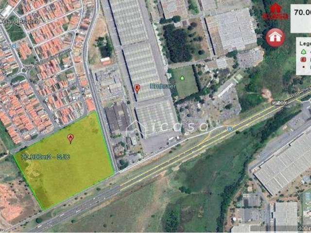 Área à venda, 70000 m² por R$ 28.000.000,00 - Residencial Armando Moreira Righi - São José dos Campos/SP