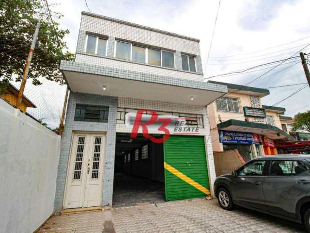 Loja, 570 m² - venda por R$ 1.900.000,00 ou aluguel por R$ 16.181,04/mês - Encruzilhada - Santos/SP