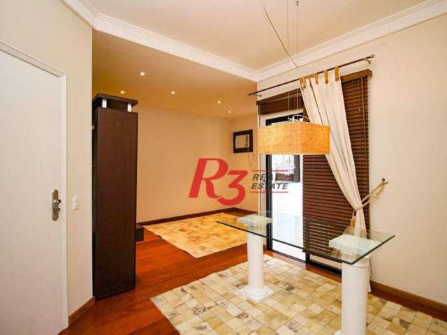 Apartamento com 2 dormitórios para alugar, 100 m² por R$ 4.400,02/mês - Gonzaga - Santos/SP