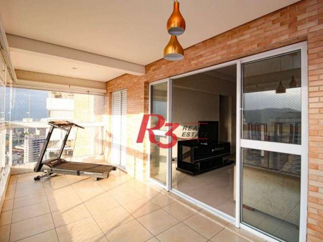 Apartamento com 2 dormitórios à venda, 109 m² por R$ 1.542.000,00 - Gonzaga - Santos/SP