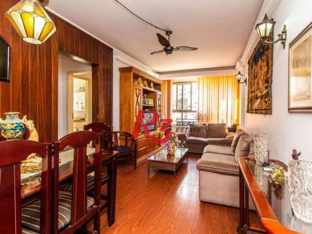 Apartamento à venda, 110 m² por R$ 585.000,00 - Pompéia - Santos/SP