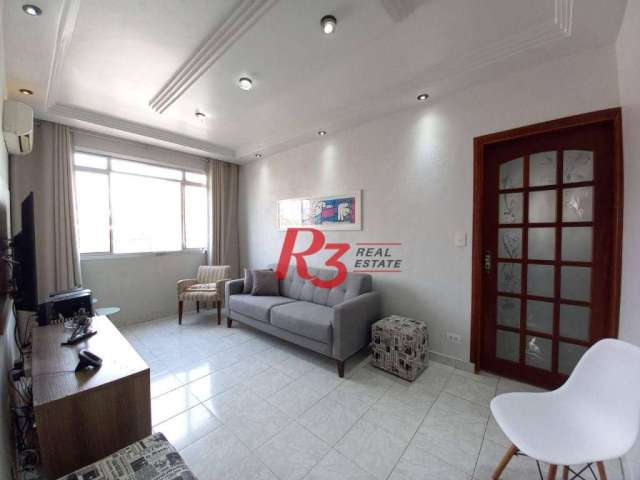 Apartamento com 2 dormitórios à venda, 72 m² por R$ 410.000,00 - Campo Grande - Santos/SP