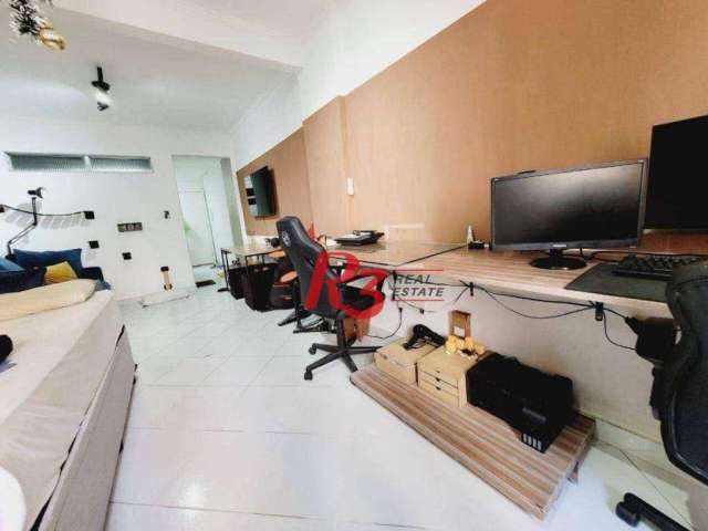 Studio com 1 dormitório à venda, 39 m² por R$ 280.000,00 - Boqueirão - Santos/SP