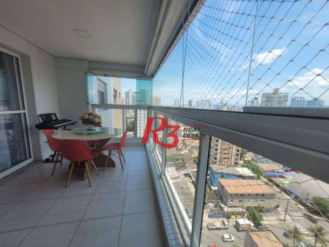 Apartamento com 3 dormitórios à venda, 111 m² por R$ 1.220.000,00 - Ponta da Praia - Santos/SP