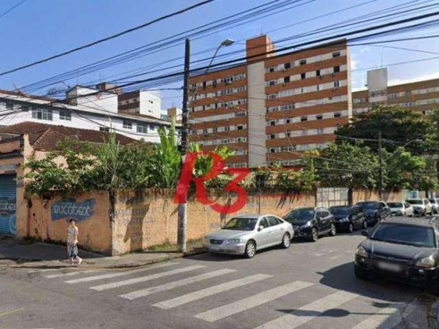 Terreno para alugar, 550 m² por R$ 15.000,00/mês - Encruzilhada - Santos/SP
