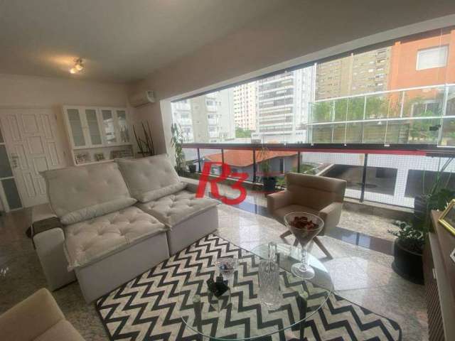 Apartamento com 3 dormitórios à venda, 140 m² por R$ 1.188.000,00 - Embaré - Santos/SP