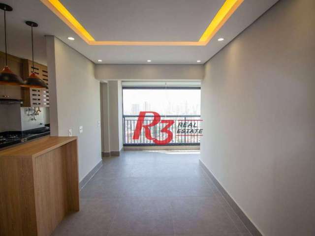 Apartamento com 3 dormitórios, 84 m² - venda por R$ 849.000,00 ou aluguel por R$ 6.500,00/mês - Marapé - Santos/SP