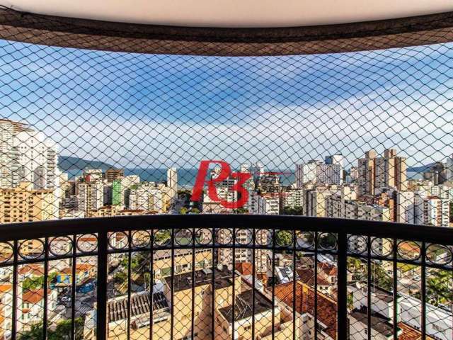 Apartamento com 2 suítes para alugar, 77 m² por R$ 4.700/mês - José Menino - Santos/SP