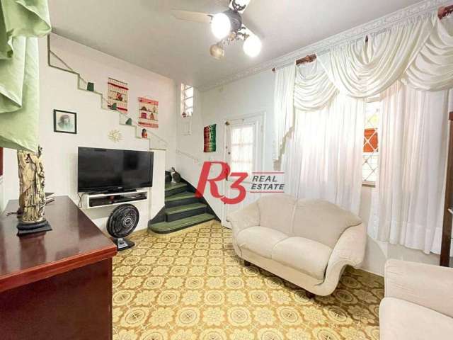 Sobrado com 2 dormitórios à venda, 77 m² por R$ 375.000,00 - Gonzaga - Santos/SP