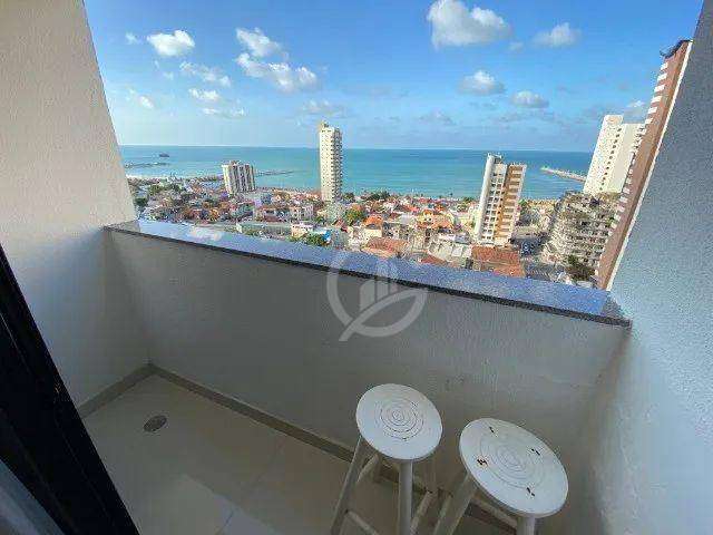 Apartamento vista mar, com 2 dormitórios à venda, 67 m² por R$ 450.000 - Praia de Iracema - Fortaleza/CE