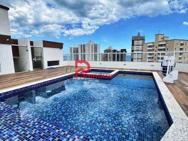 Apartamento com 2 quartos para alugar na Rua Jornalista Assis Chateaubriand, 74, Vila Caiçara, Praia Grande, 74 m2 por R$ 2.600