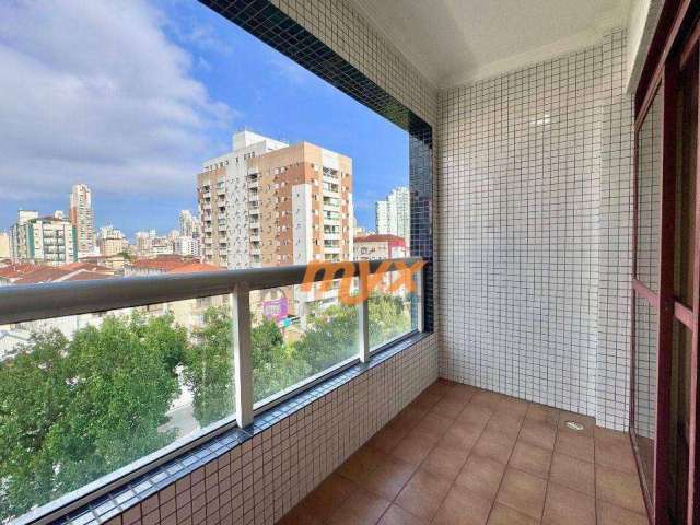 Apartamento com 3 dormitórios, 136 m² - venda por R$ 570.000,00 ou aluguel por R$ 4.500,00/mês - Campo Grande - Santos/SP