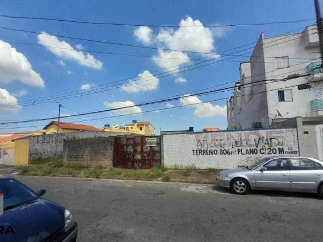 Terreno 806 m² localizado no bairro Novo Oratório Santo André - SP