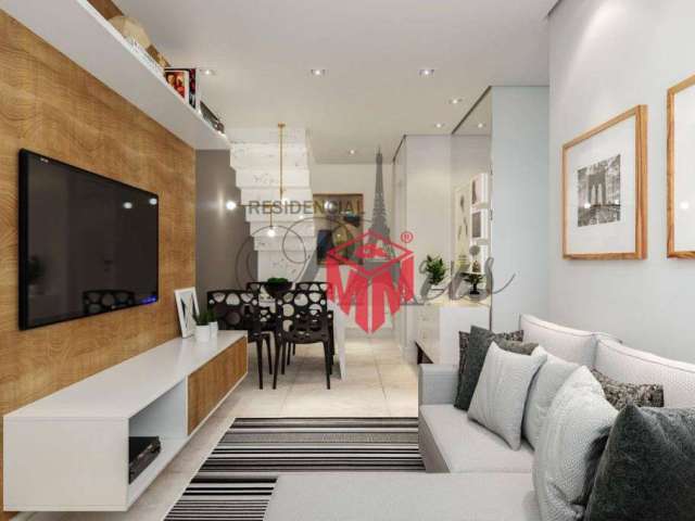 Sobrado à venda, 69 m² por R$ 410.000,00 - Vila Príncipe de Gales - Santo André/SP