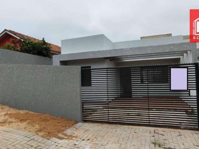 Casa nova  45 m², 2 qtos, 02 vgs, frente para a rua- aceita financiamento por R$ 280.000 - Estados - Fazenda Rio Grande/PR