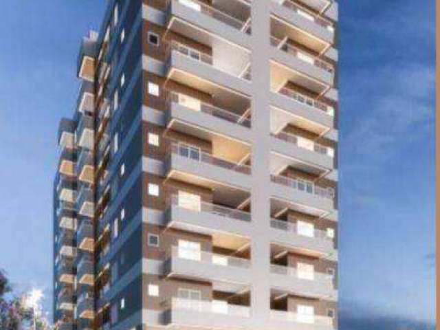 Apartamento com 1 quarto à venda, 47 m² por R$ 362.045 - Vila Guilhermina - Praia Grande/SP