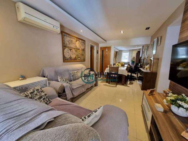Apartamento com 3 quartos sendo 1 suíte, varanda e vaga à venda, 83 m² por R$ 530.000 - Santa Rosa - Niterói/RJ