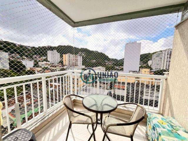 Apartamento com 2 Quartos 1 Suíte 1 Varanda 1 Vaga à venda, 56 m² por R$ 350.000 - Santa Rosa - Niterói/RJ