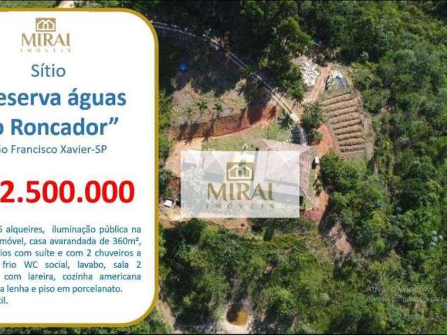 Sítio com 2 dormitórios à venda, 121000 m² por R$ 2.500.000,00 - Roncador - São Francisco Xavier/SP