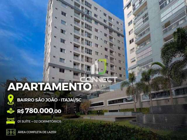 Apartamento com 3 dormitórios à venda, 81 m² por R$ 780.000,00 - São João - Itajaí/SC