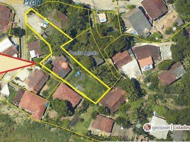 Terreno à venda, 618 m² por R$ 750.000,00 - Ponta Azeda - Ilhabela/SP