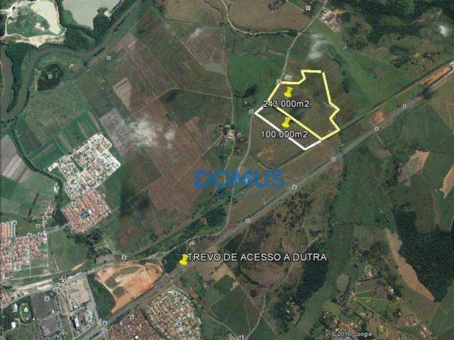 Área à venda, 243000 m² por R$ 24.300,00 - Jardim Campo Grande - Caçapava/SP