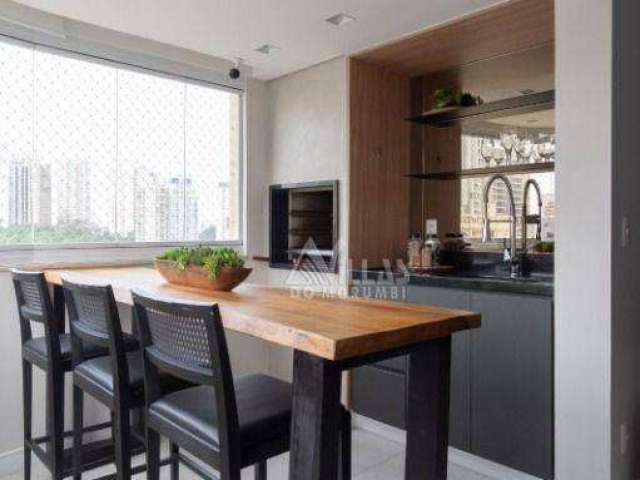 Apartamento com 3 dormitórios à venda, 116 m² por R$ 1.200.000,00 - Panamby - São Paulo/SP