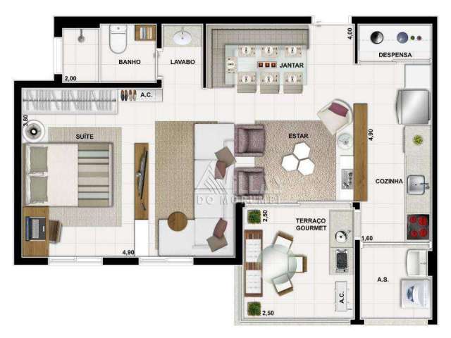 Apartamento com 2 dormitórios à venda, 58 m² por R$ 664.386,00 - Vila Suzana - São Paulo/SP
