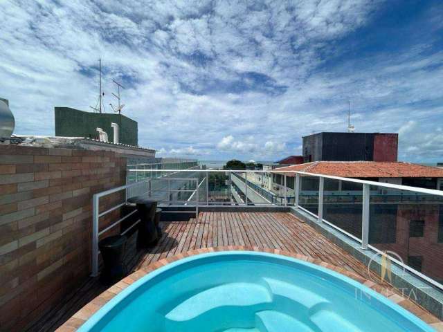 Apartamento Duplex com 2 dormitórios à venda, 77 m² por R$ 950.000,00 - Tambaú - João Pessoa/PB
