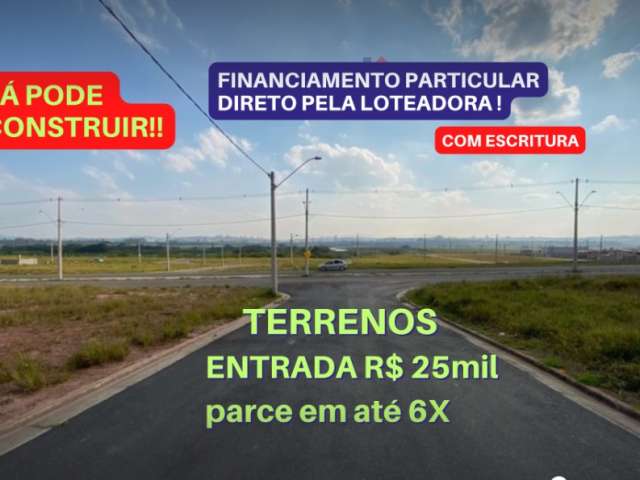 VENDE Terrenos 125m2 /ENTRADA 25mil  + Parcelas, Loteamento Planejado  Novo  Badra - Suzano - SP