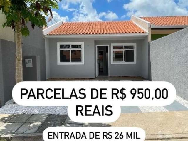 Casa com parcelas de R$ 950,00, à venda  com 2 quarto(s)