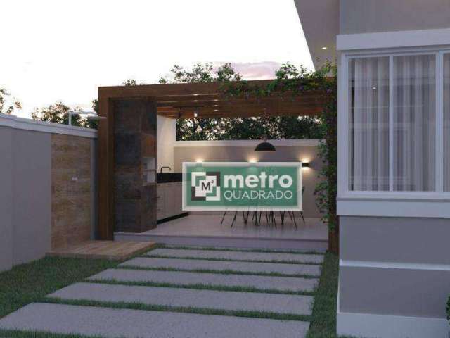 Casa Linear com 2 dormitórios à venda, 65 m² por R$ 285.000,00 - Jardim Campomar - Rio das Ostras/RJ -Próximo à Rodovia Amaral Peixoto, 250 metros da