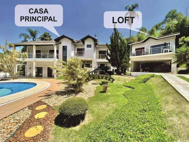 Casa em Condomínio na Granja Viana com 3 dormitórios à venda, 618 m² por R$ 3.500.000 - Parque Dom Henrique - Cotia/SP
