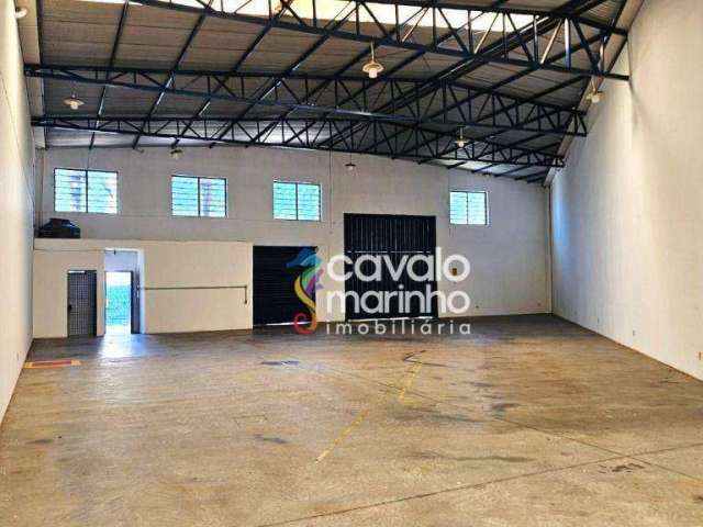 Galpão para alugar, 330 m² por R$ 8.376/mês - Residencial e Comercial Palmares - Ribeirão Preto/SP