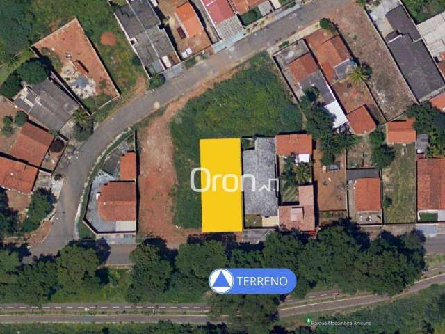 Terreno à venda, 372 m² por R$ 450.000,00 - Setor Faiçalville - Goiânia/GO