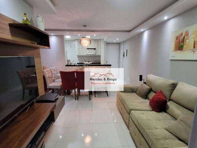 Apartamento com 2 dormitórios à venda, 65 m² por R$ 370.000,00 - Picanço - Guarulhos/SP