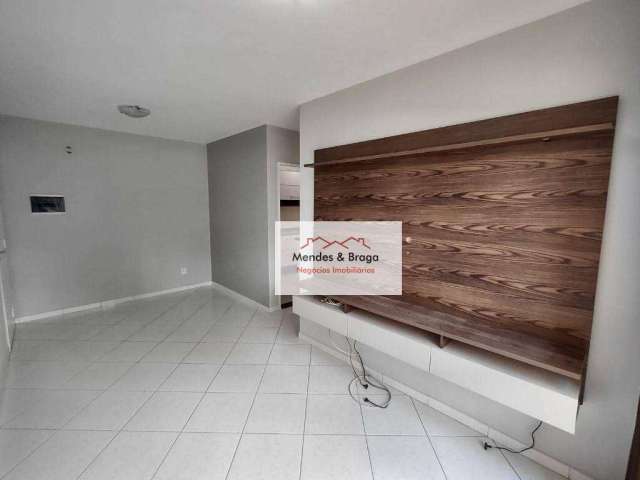Apartamento com 2 dormitórios para alugar, 54 m² por R$ 2.079,47/mês - Vila Galvão - Guarulhos/SP