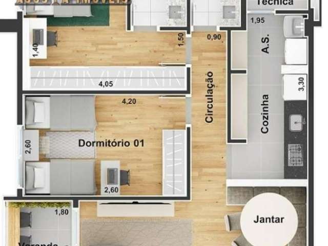 Apartamento com 2 quartos à venda na Avenida Engenheiro Carlos Reinaldo Mendes, 3062, Além Ponte, Sorocaba por R$ 690.000