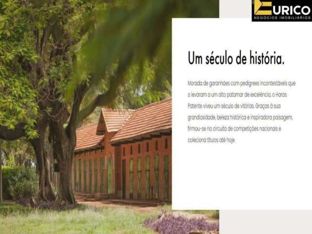 Terreno à venda no Condomínio Haras Patente em Jaguariúna/SP