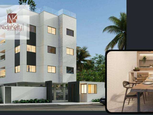 Apartamento com 2 dormitórios à venda, 63 m² por R$ 394.000 - Poço - Cabedelo/PB