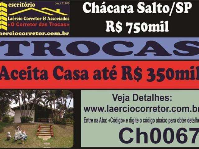 Chácara para Venda em Salto, Terras de Santa Rosa, 3 dormitórios, 1 suíte, 3 banheiros, 8 vagas